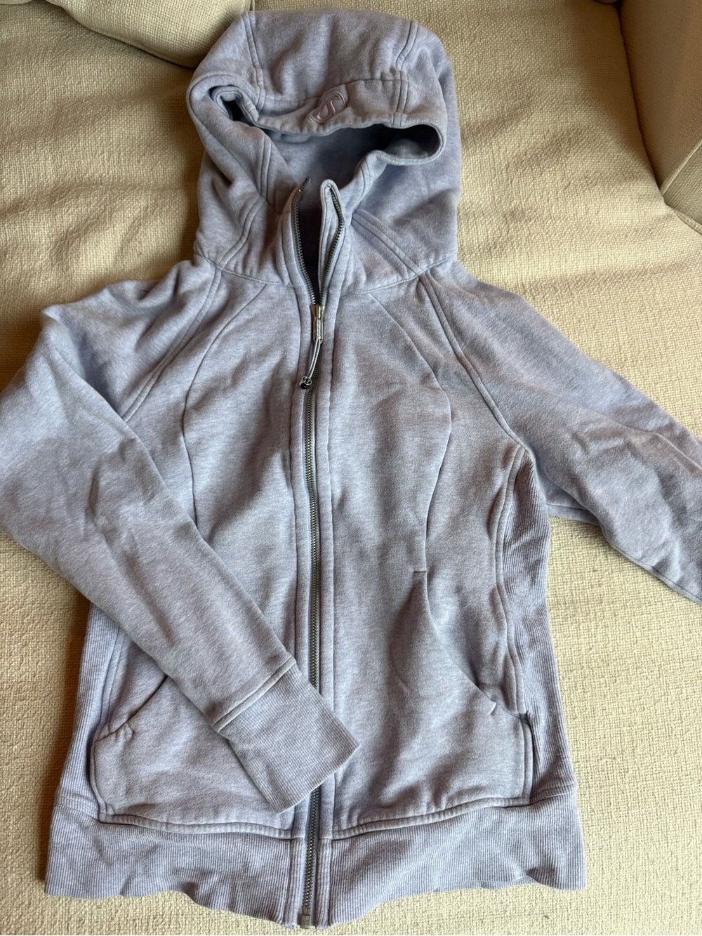 Heathered Lavender lululemon scuba full zip hoodie